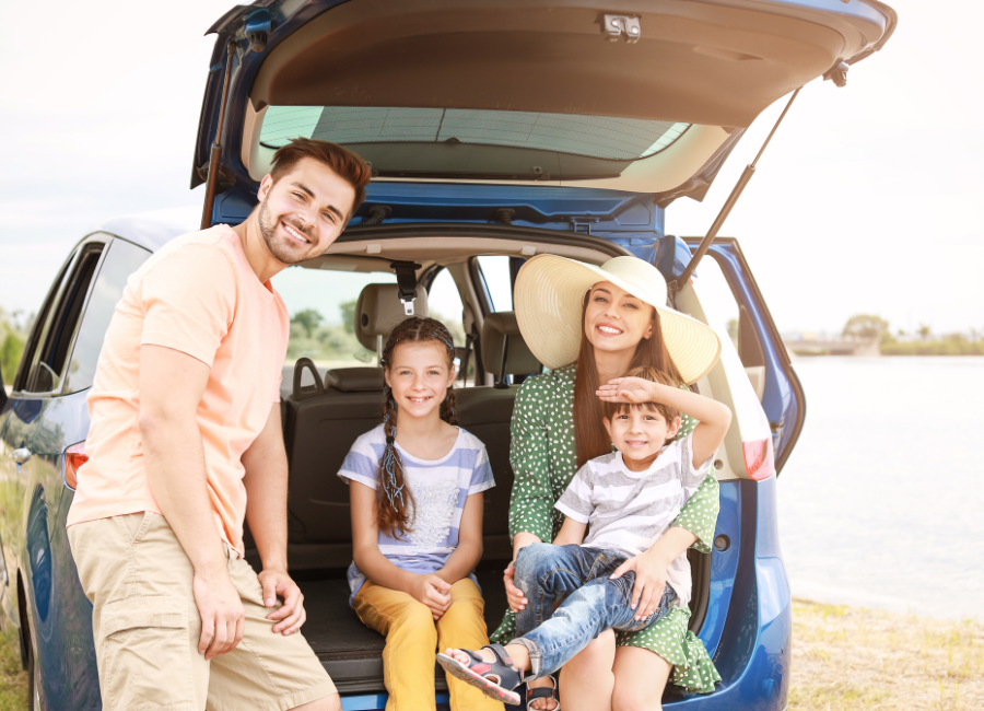 Vehicle Service Agreement Family with car