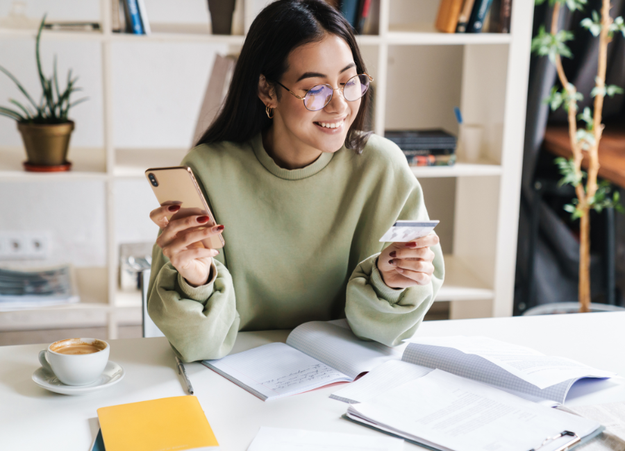 Checking accounts Person using card